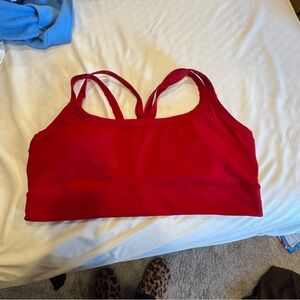 Fabletics Bold Red Sports Bra
